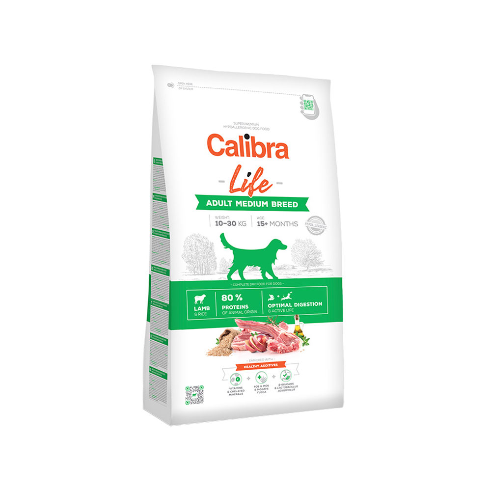 Calibra Dog Life Adult Medium Breed - Lam