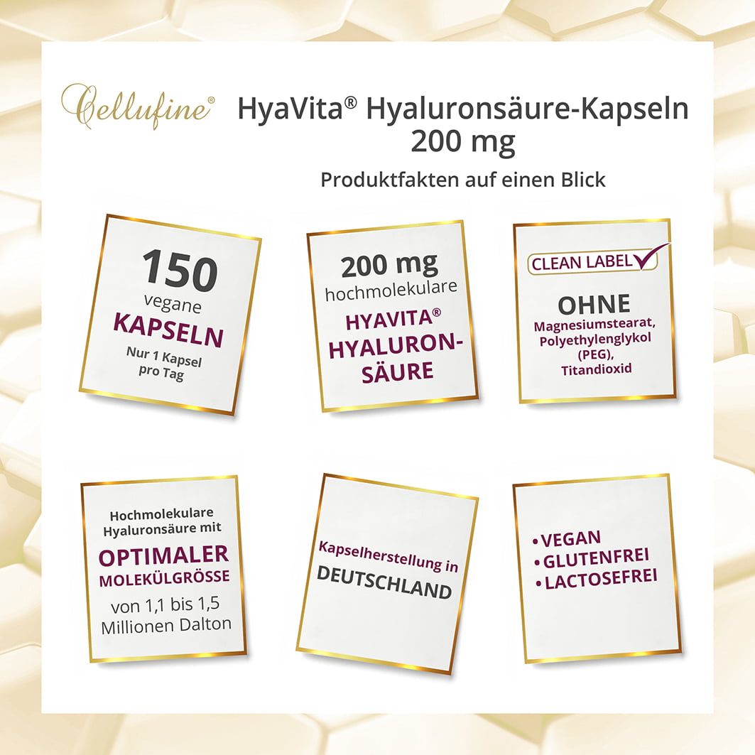 Cellufine® HyaVita® Hyaluronsäure-Kapseln 200 mg