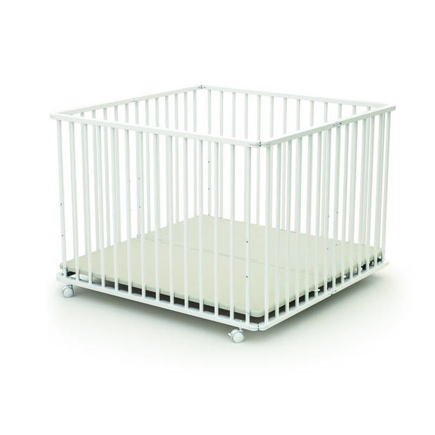 Parc bois pliant HEGOA 3 Blanc - BEBE9 ESSENTIEL