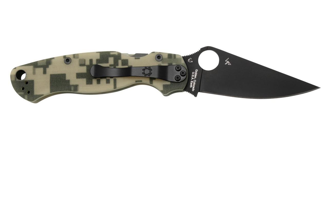 Spyderco Paramilitary 2 Camo Black C81GPCMOBK2 zakmes
