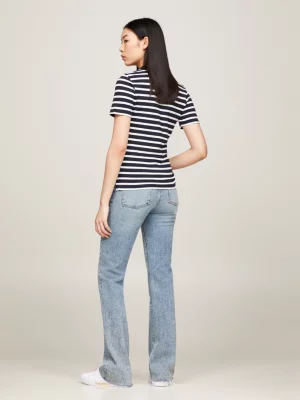 Polo listrada slim fit da coleção 1985