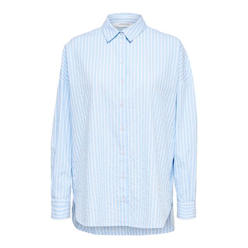 Selected Femme Emma-Sanni Stribet Skjorte, Cashmere Blue, 40