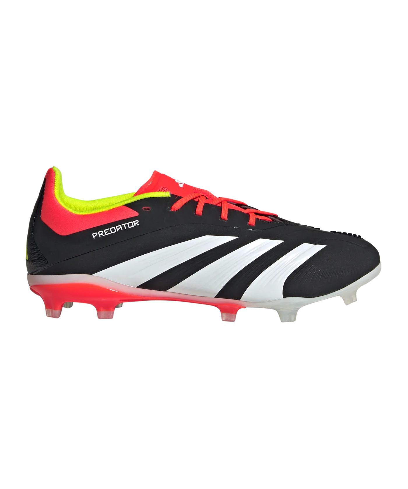 adidas Predator Elite FG Solar Energy Kids Schwarz Weiss Rot