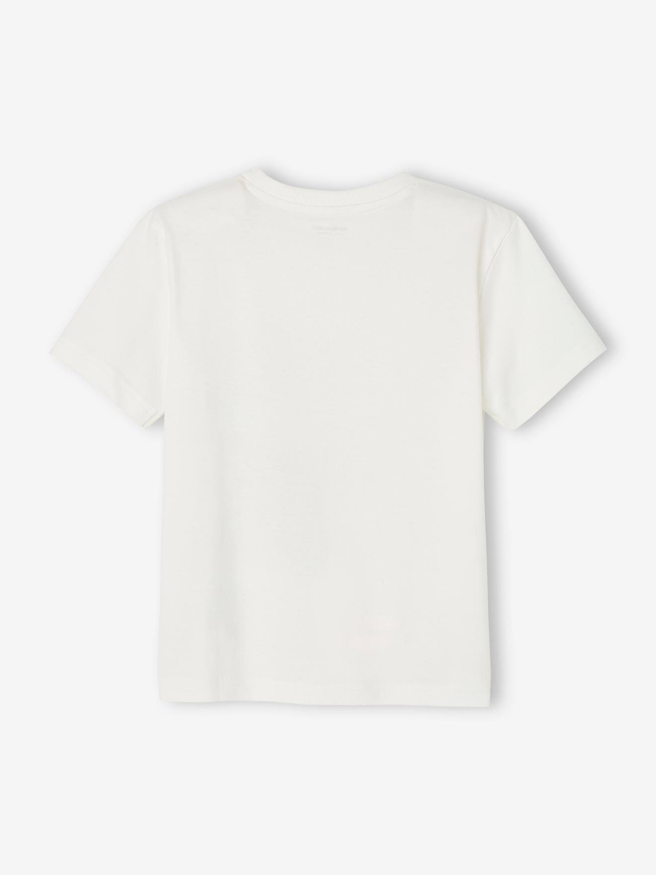 Camiseta infantil com efeito 3D, azul escuro.
