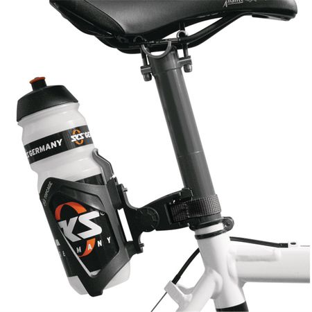 CAGE-ON-POST Bidonhalterbefestigung an Sattelstütze  schwarz  Ø 27.2-35.0mm