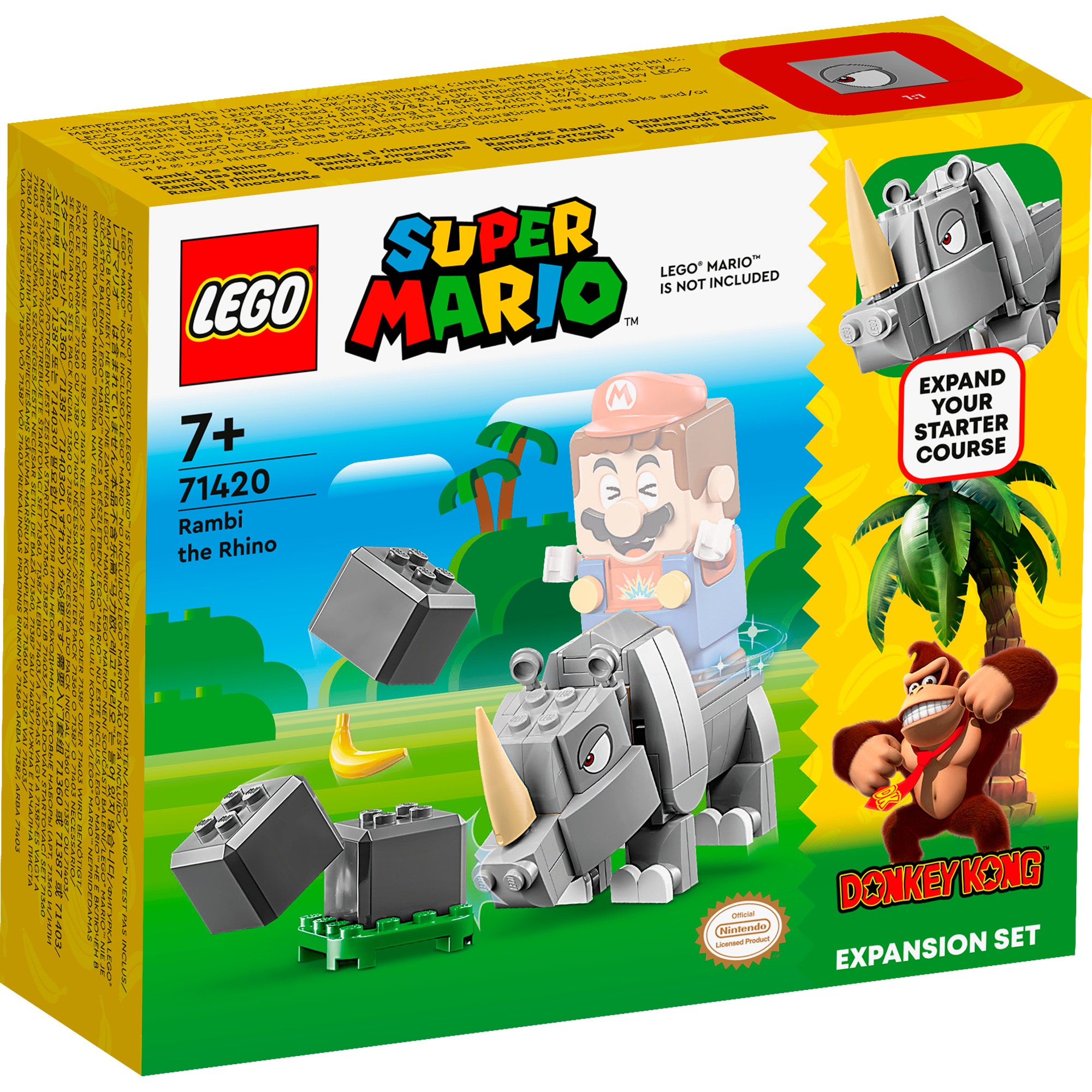 LEGO Konstruktionsspielzeug Super Mario Rambi das Rhino - Erweiterungssset