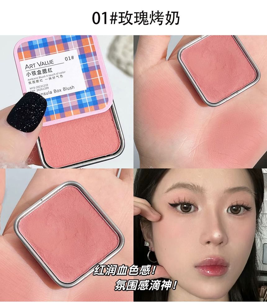 Art Value - Checkered Little Iron Box Blush - 4 kleuren
