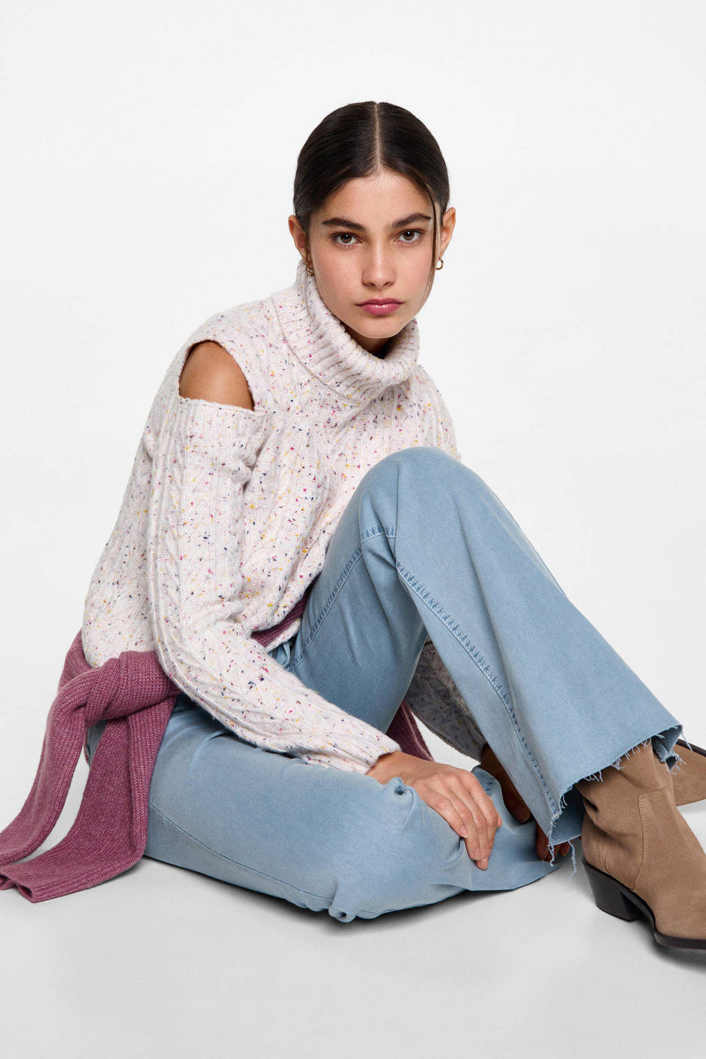 MANGO TEEN broek lichtblauw