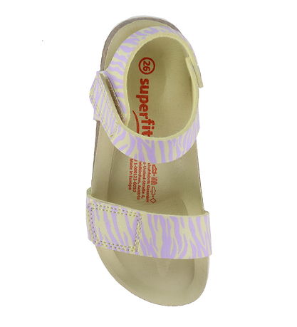 Superfit Sandalen - Fussbettpantoff - Gelb/Lila