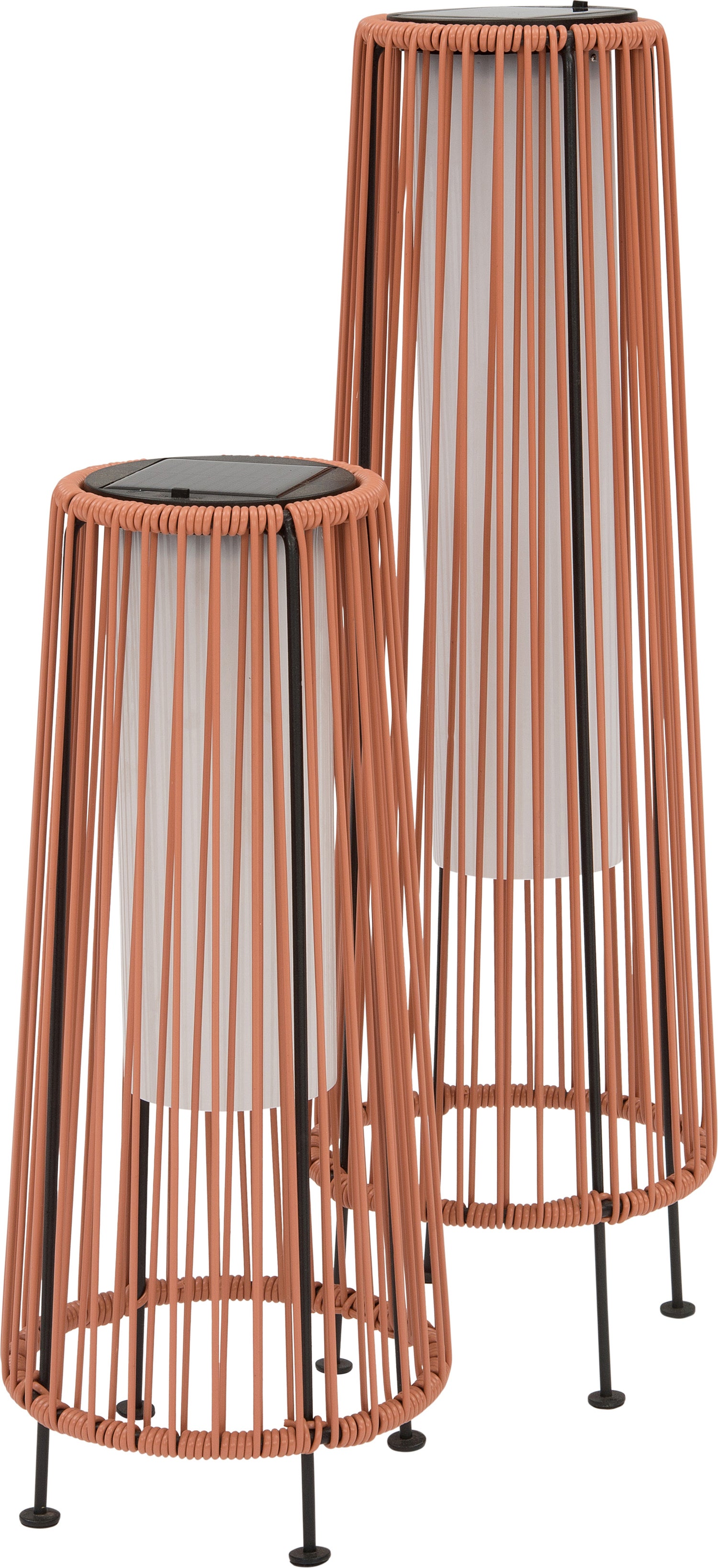 Intratuin solar buitenlamp Len terracotta D 20 H 48 cm
