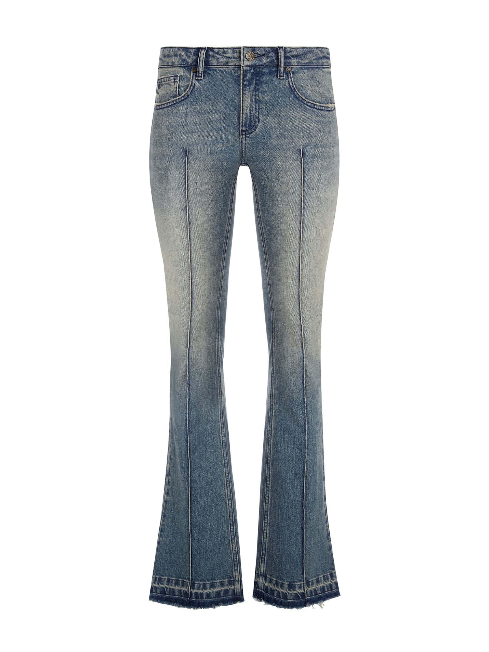 calça jeans flare