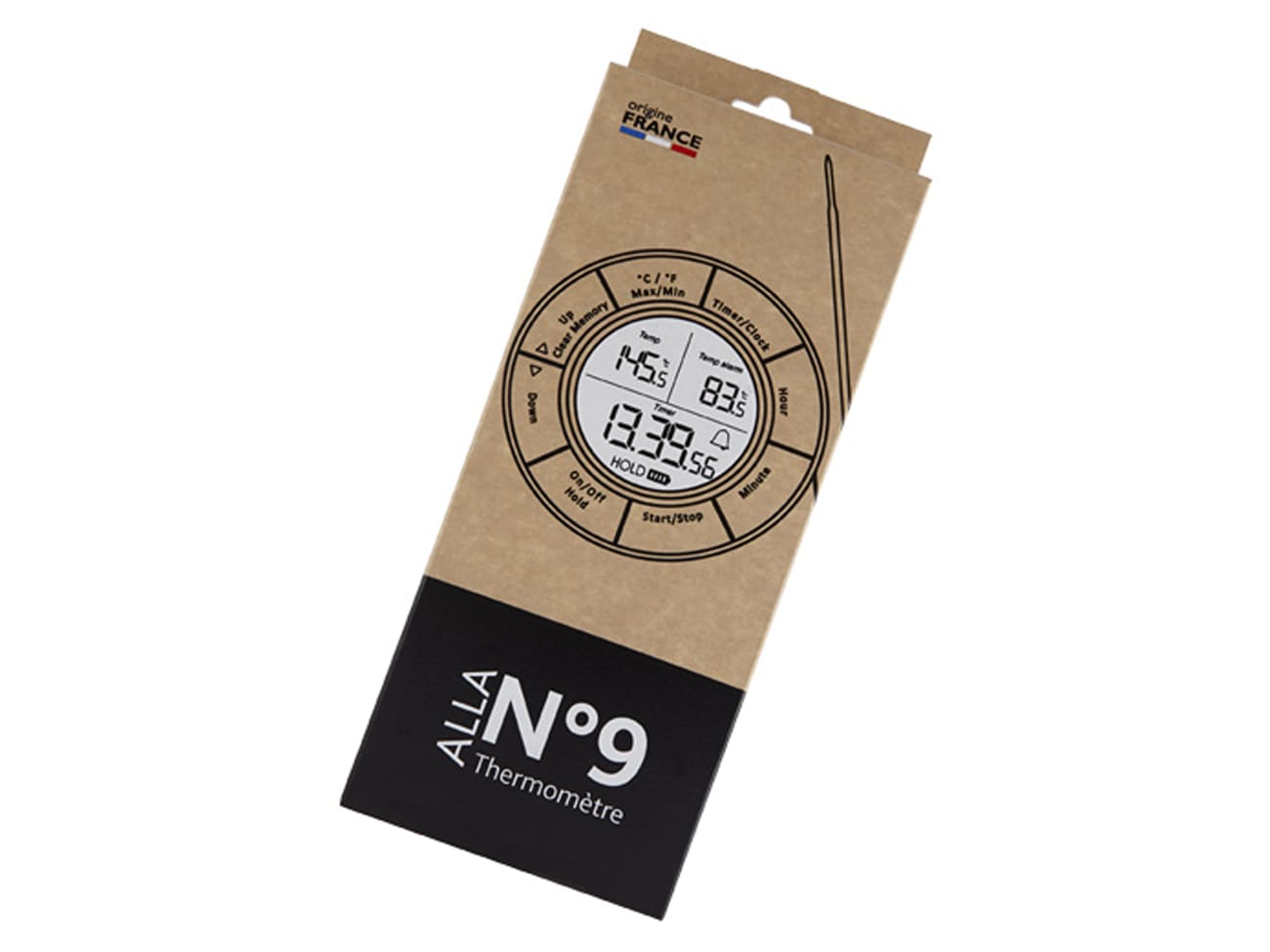 Thermomètre de cuisson à sonde - -50°C à  300°C - Le N°9 - Alla France