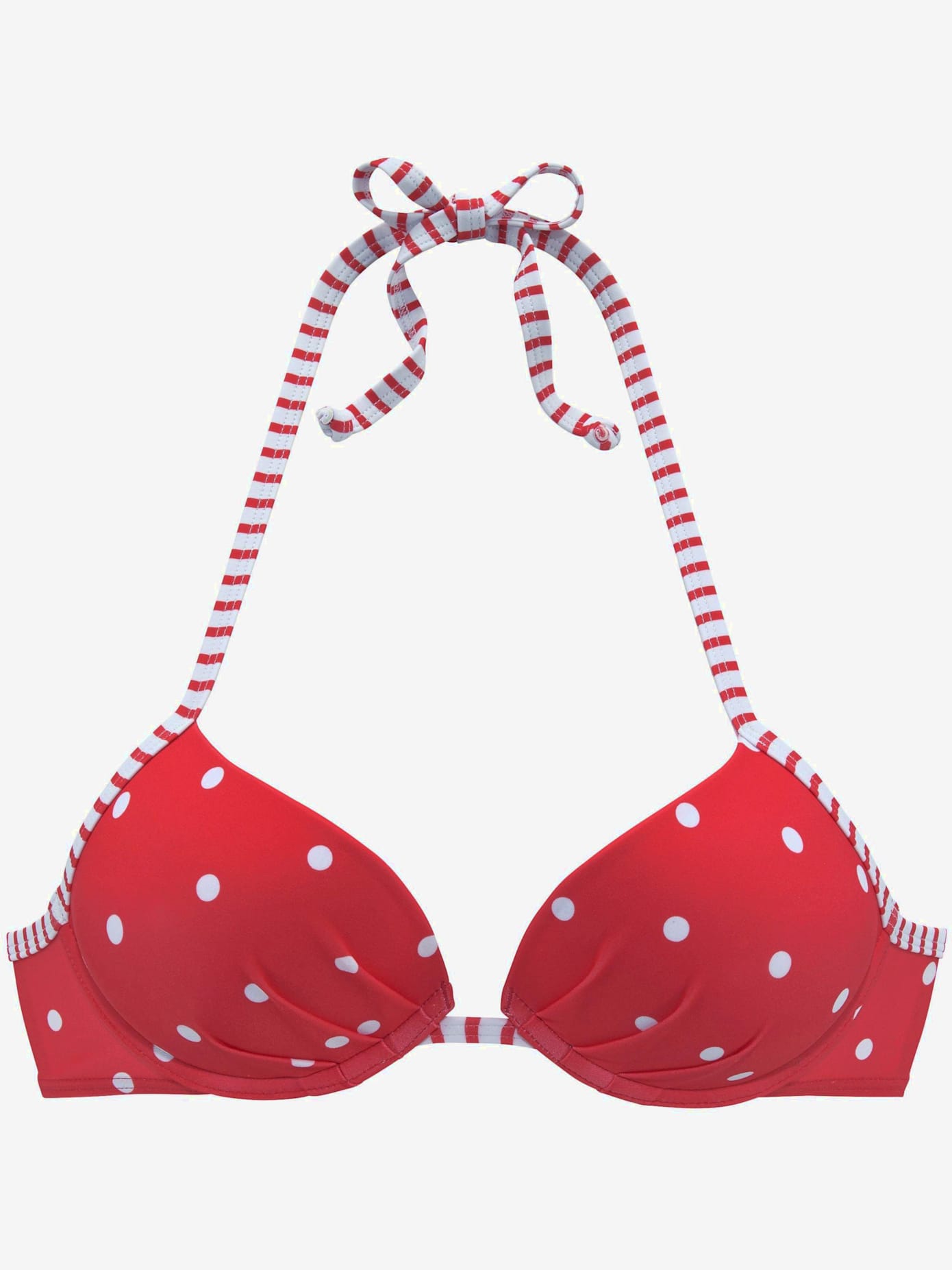 Haut de bikini push-up motif à pois tendance