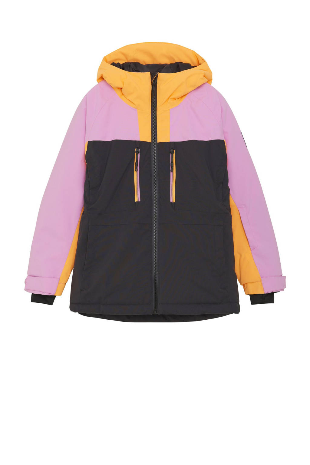Color Kids ski-jack lila/zwart/geel