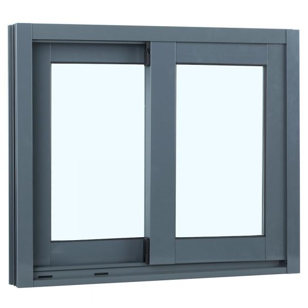 Artens Janela de Alumínio Correr 80X80CM Cinza - 82456231