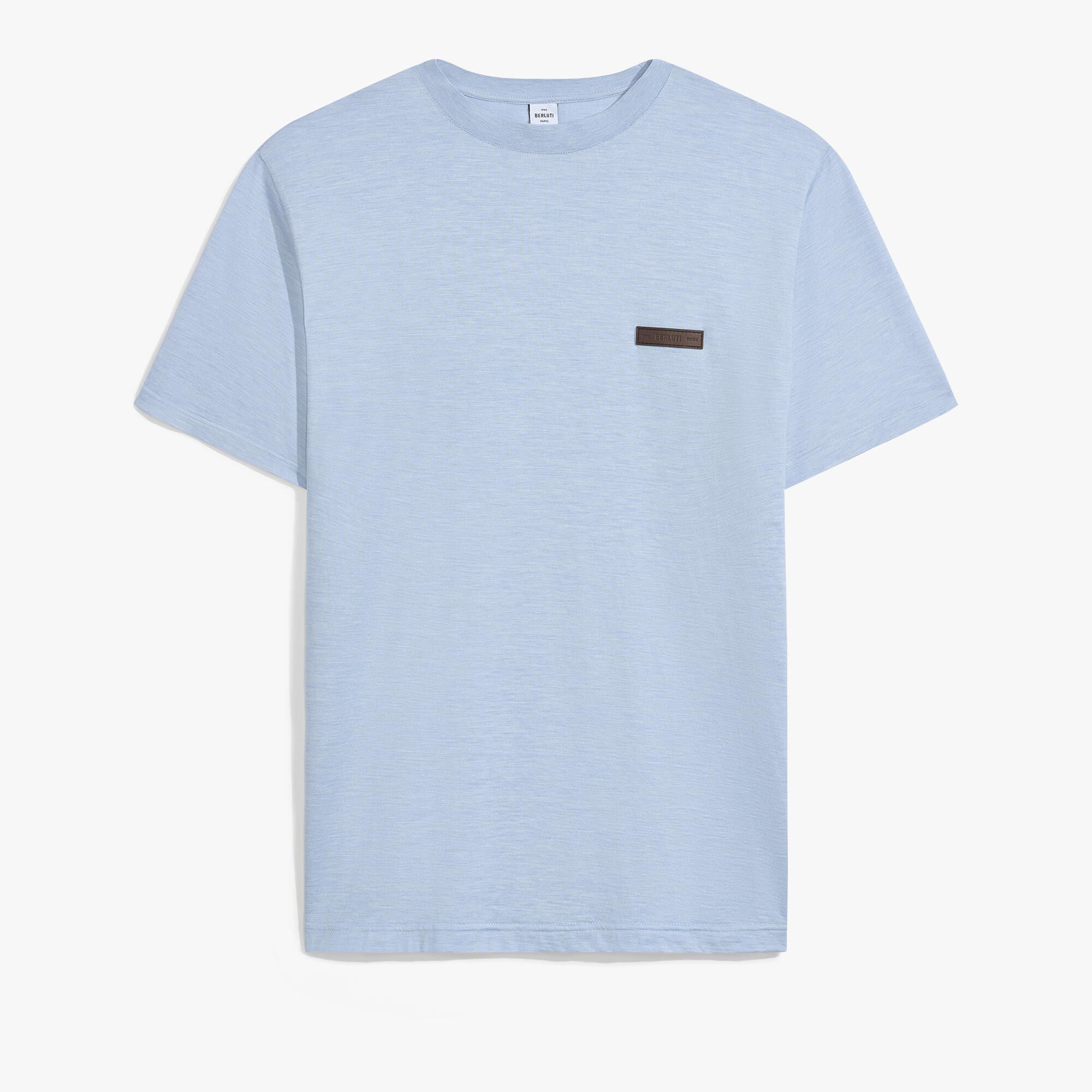 T-Shirt Avec Detail En Cuir