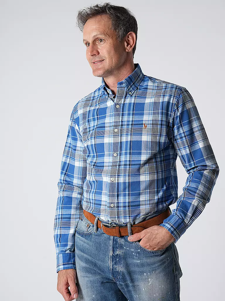 POLO RALPH LAUREN Hemd Custom Fit blau