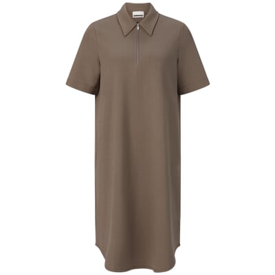 Damen-Polokleid, Mittelbraun
