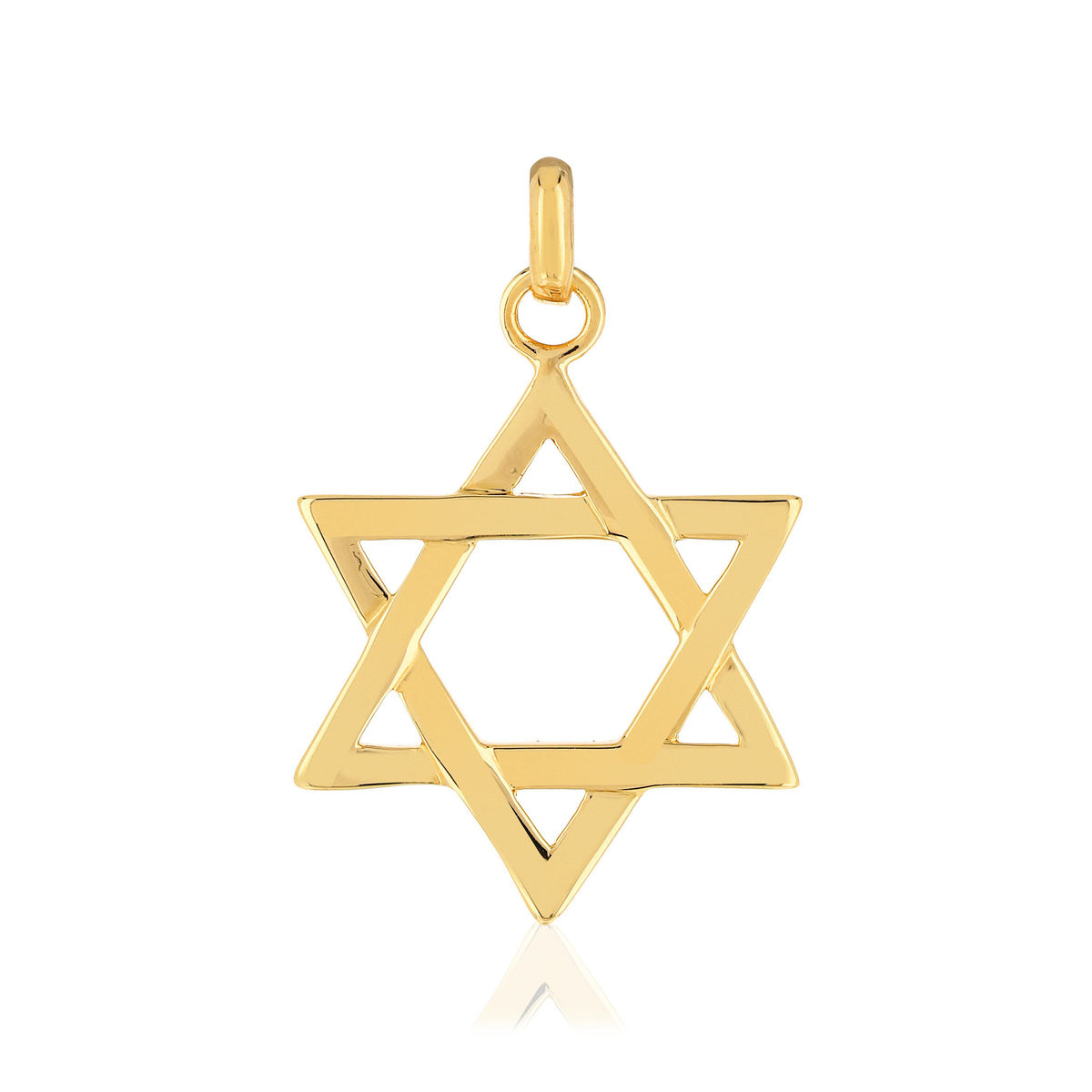 Pendentif etoile de david plaqué or