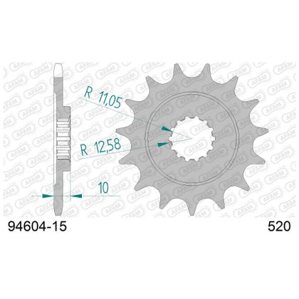 Kit chaine AFAM 520 Type Acier