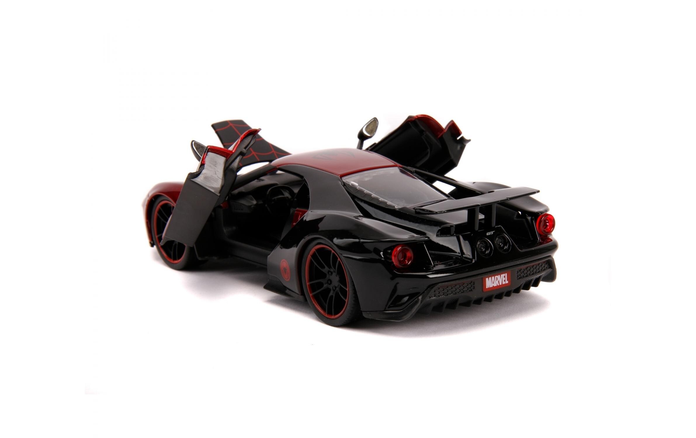 Sportwagen Marvel Miles Morales 2017 Ford GT 1:24Miles Morales 2017 Ford GT Sammlermodell im Massstab 1:24