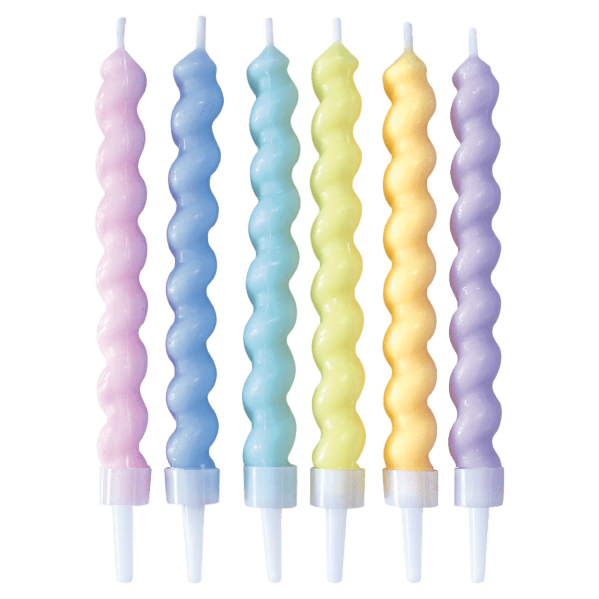Gekleurde Kaarsen Twisted Pastel