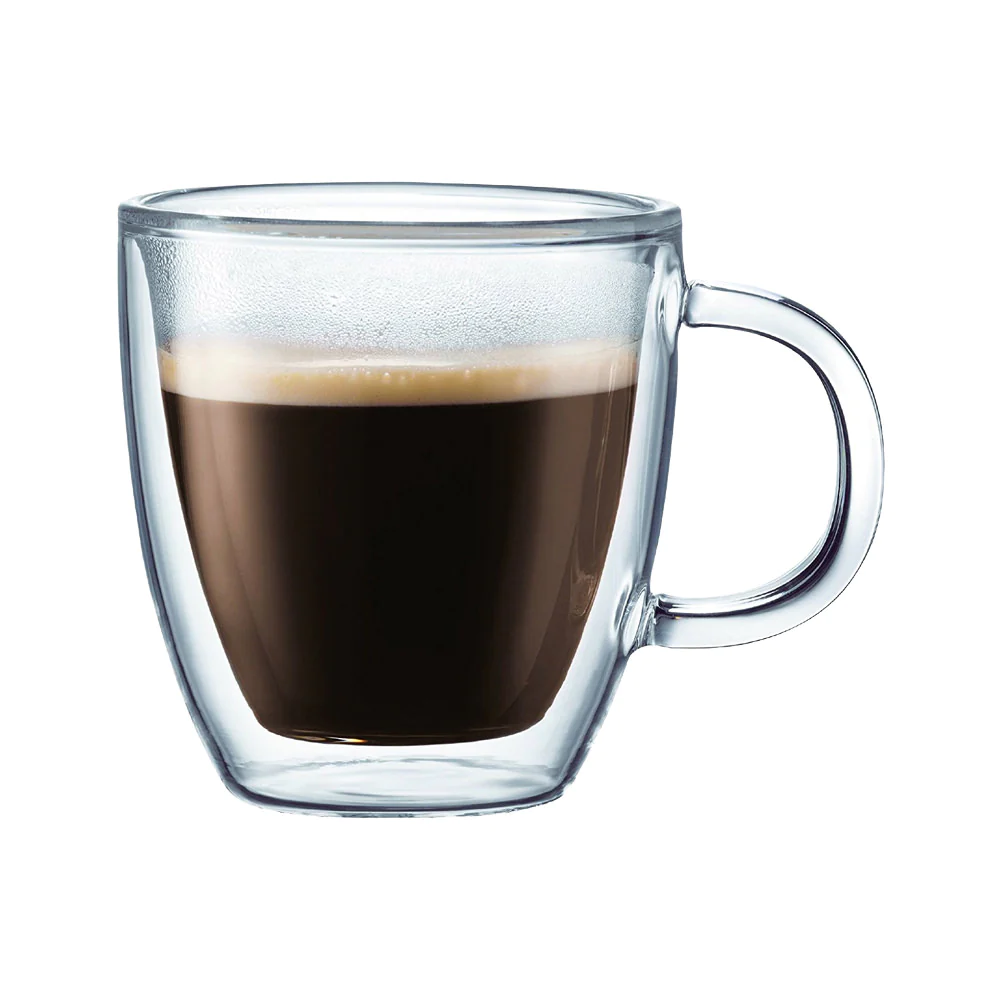 Set de 6 tasses à café Borosilicate 9 cl double paroi Trend'up
