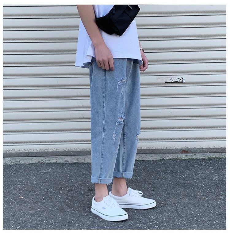 Lorencho - Versleten Harem Jeans