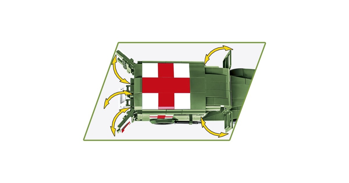 COBIHistorical Collection - Dodge WC-54 Ambulance Constructiespeelgoed  (Schaal 1:35)