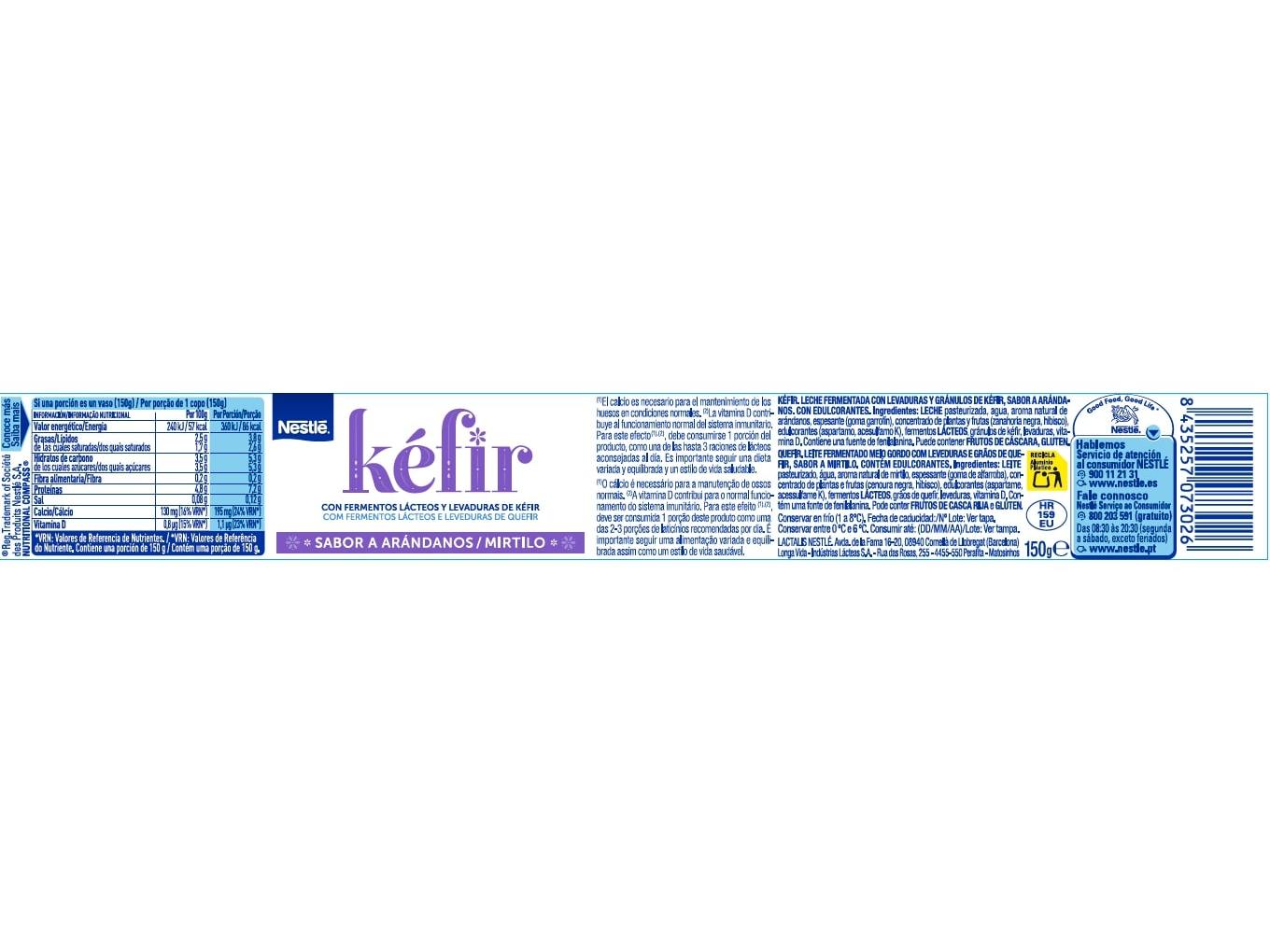 KEFIR NESTLÉ MIRTILO 150G