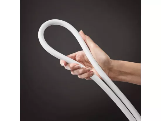 Pommeau de douche HANSGROHE Raindance Select S EcoSmart 120 3 jets blanc mat + flexible de douche HANSGROHE Isiflex blanc mat 160 cm