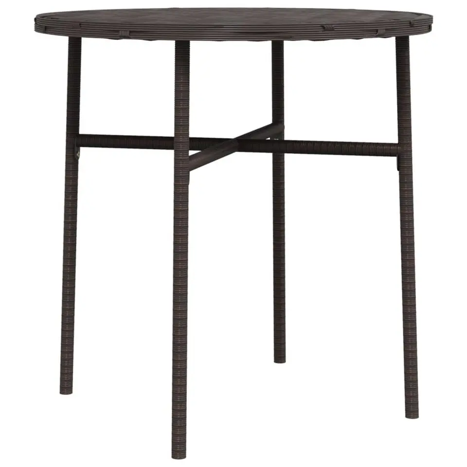 vidaXL - Salontafel - Bruin - Poly rattan