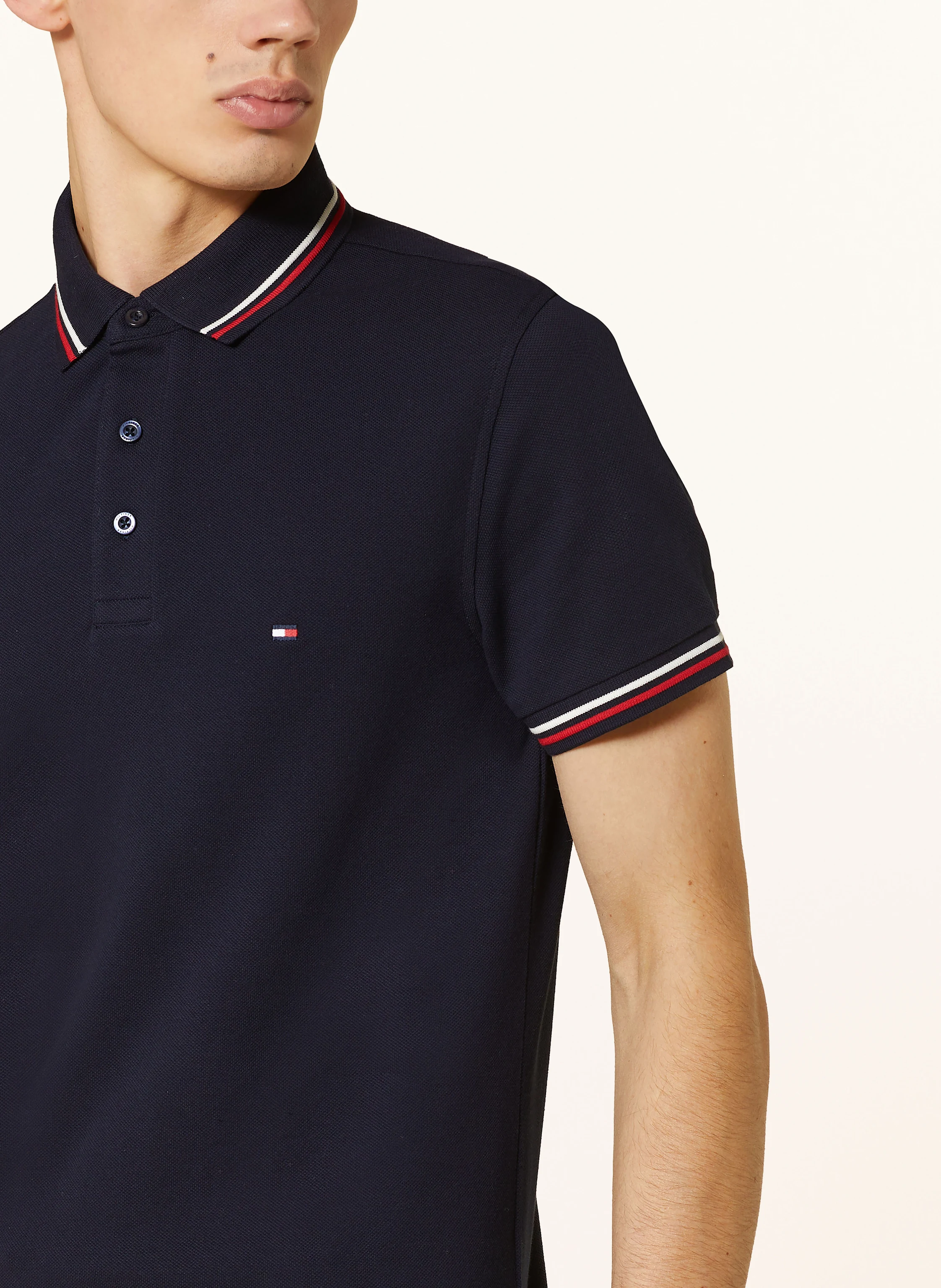 TOMMY HILFIGER Pique-Poloshirt TIPPED Slim Fit