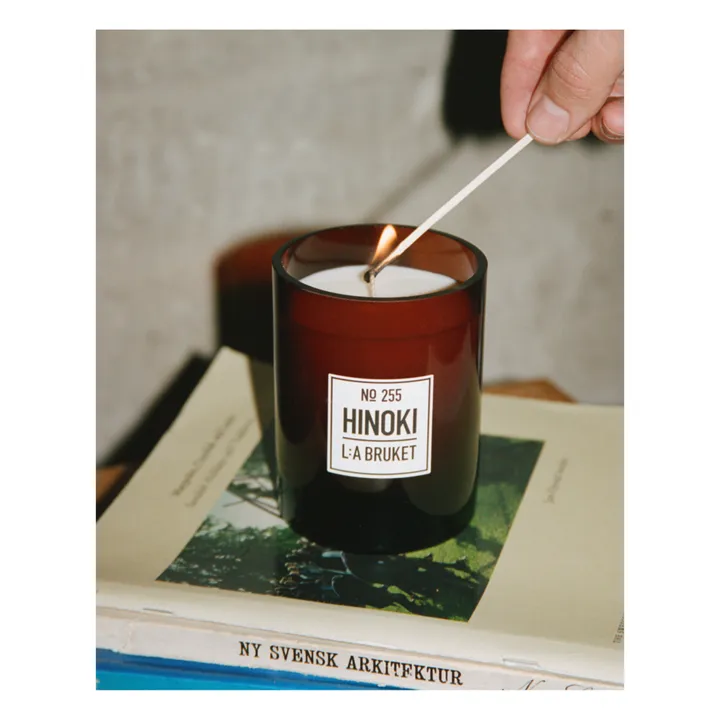 L:A BRUKET Bougie parfumée Hinoki 255 - 260 g