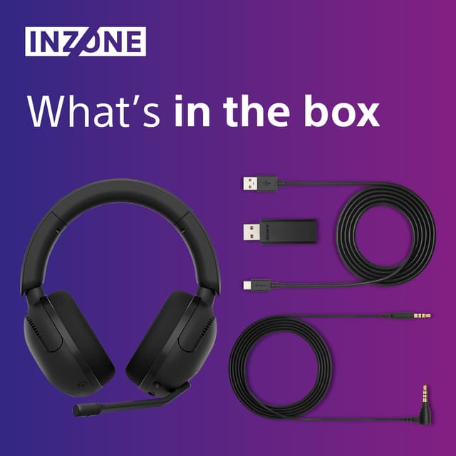 Sony Inzone H5 trådløse gaming-høretelefoner (sort)