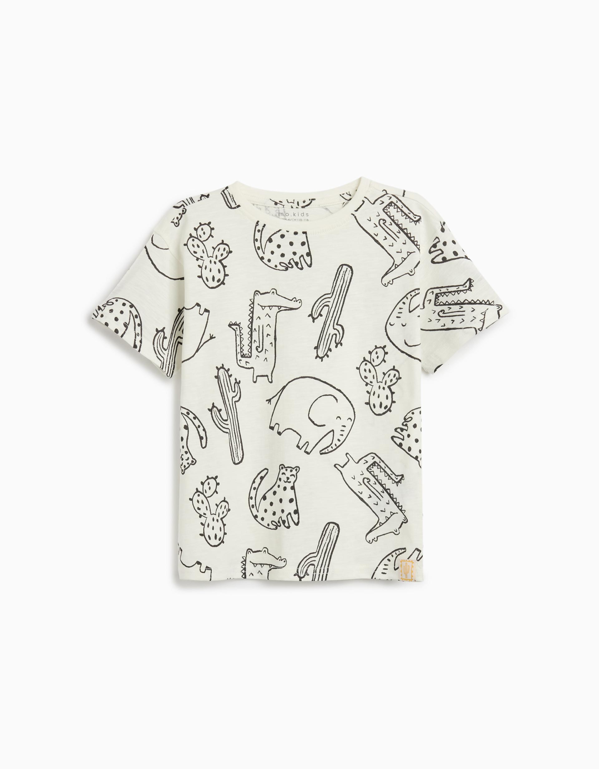 T-shirt Estampado, Menino, Branco