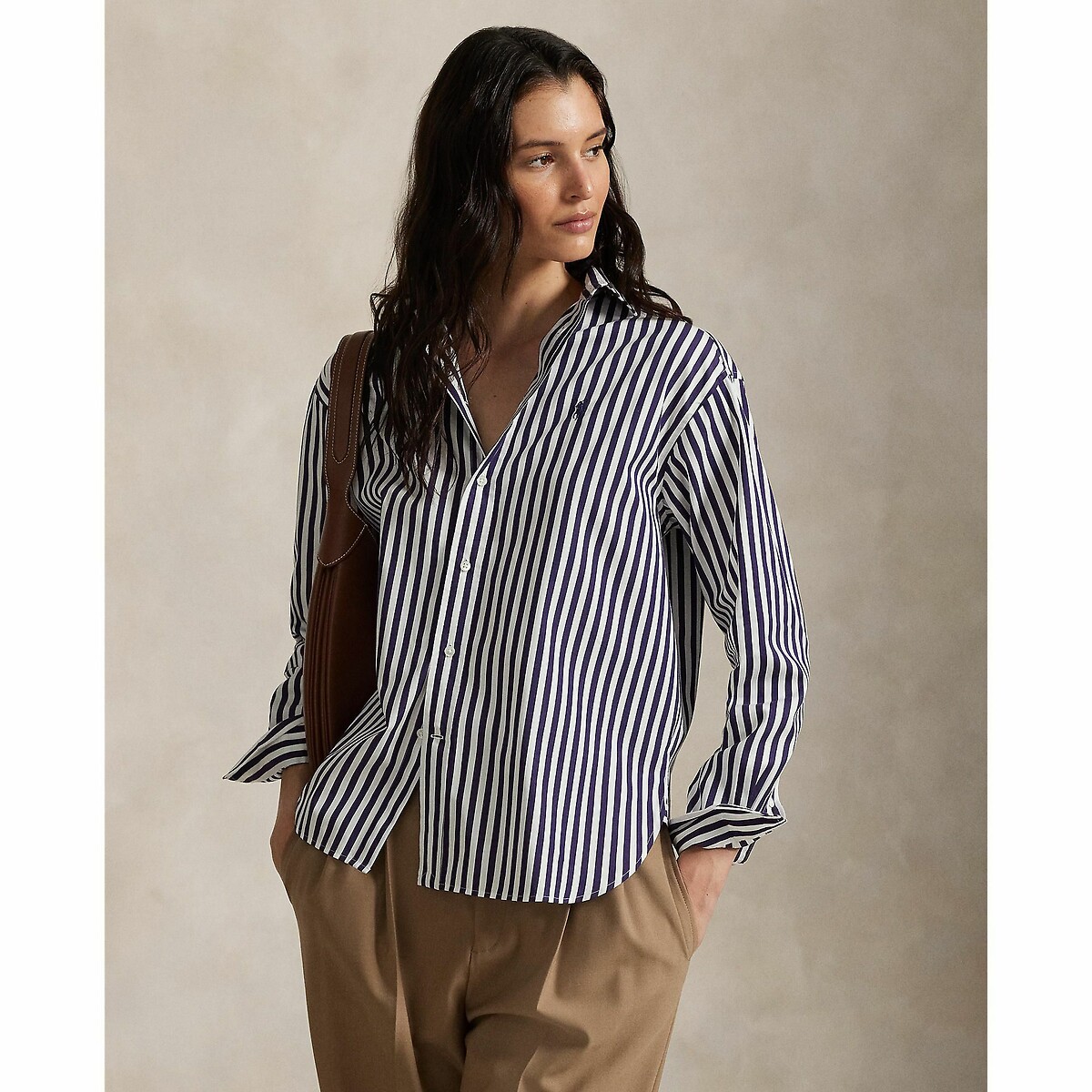 Camisa listrada de manga comprida POLO RALPH LAUREN