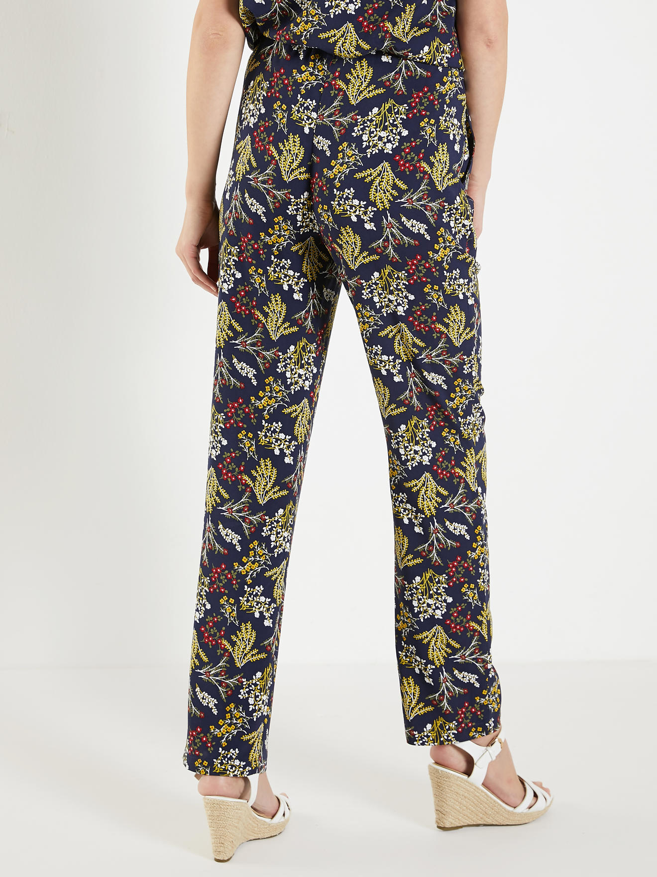 Pantalon fluide entièrement élastiqué