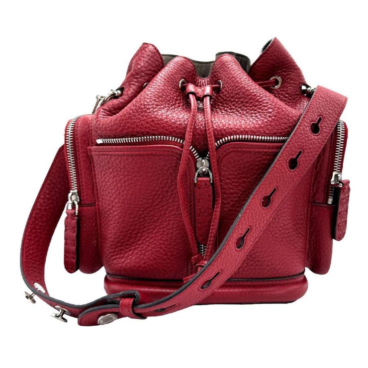Fendi Vintage Fendi Shoulder Bag Red