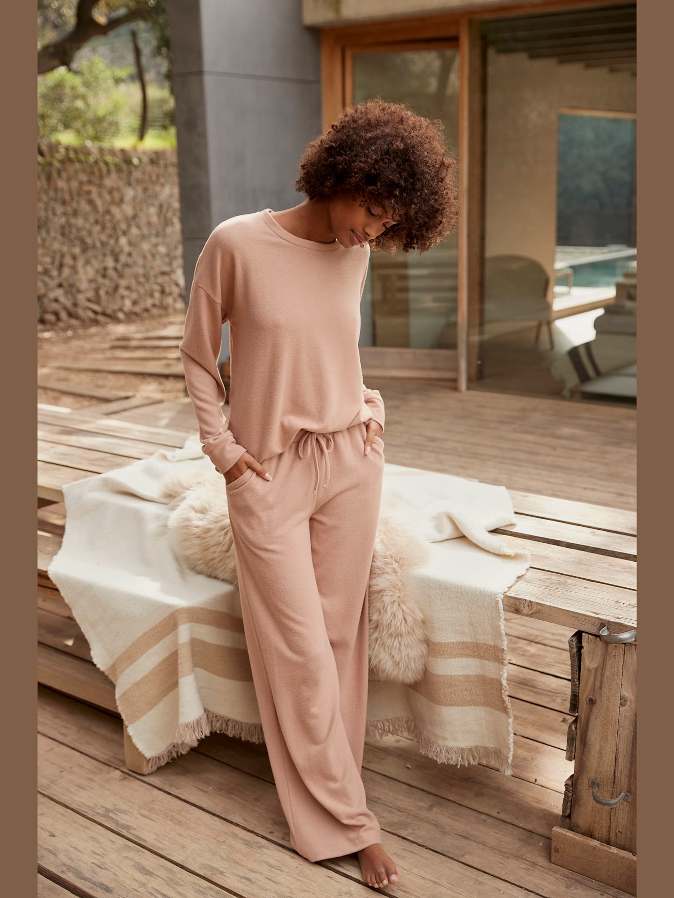 Pull en tricot pull confortable avec encolure ronde