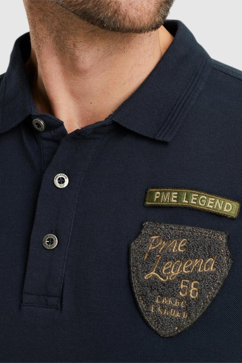 PME legend blauwe heren polo