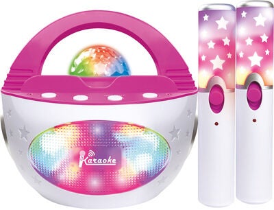 Cloudberry Castle Disko Karaokesett med 2 Trådløse Mikrofoner