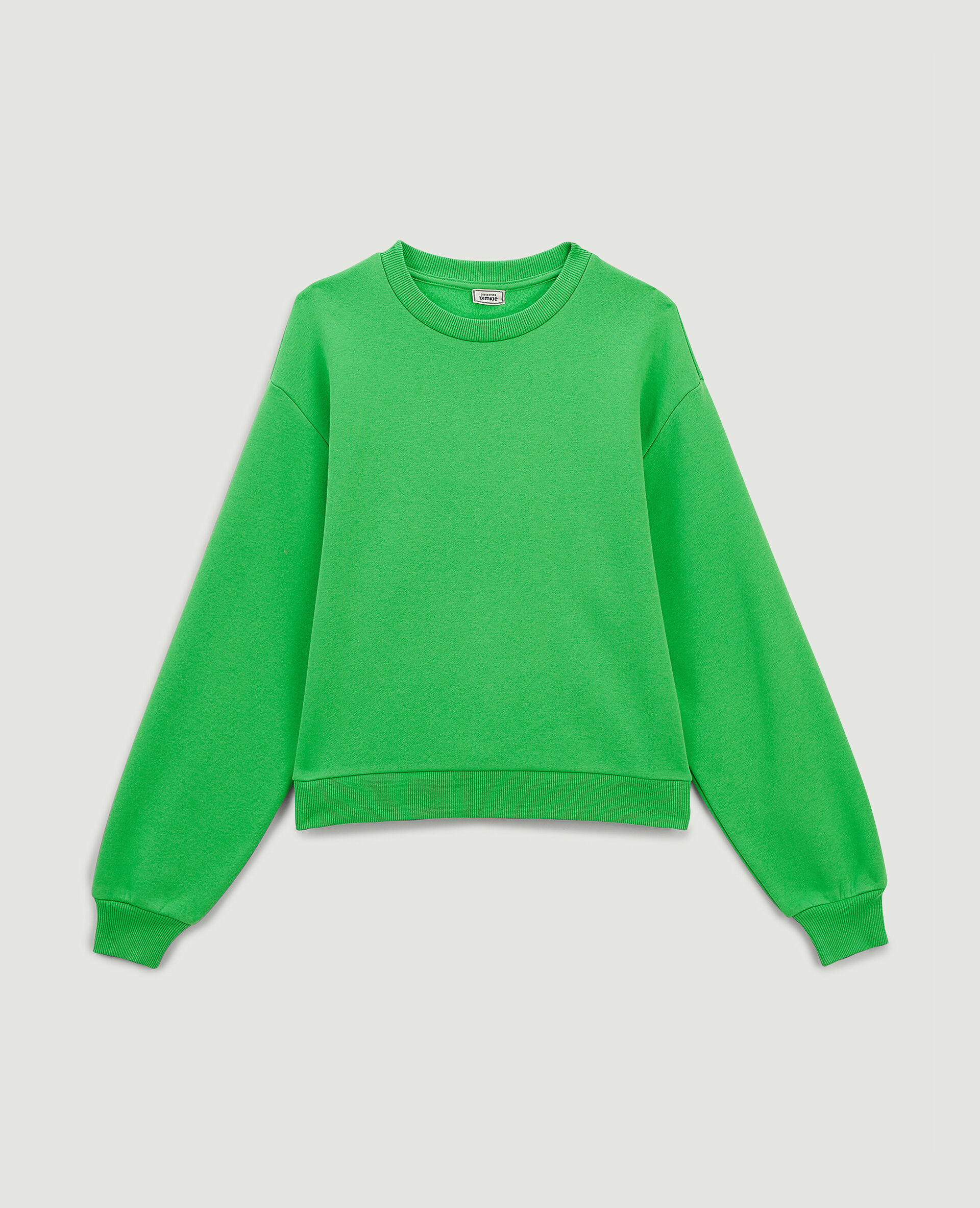 Sweat court col rond - Vert