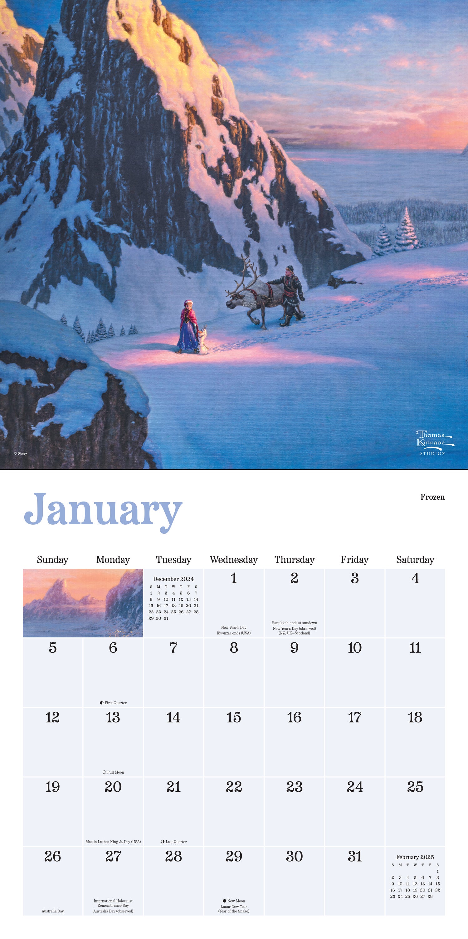 Plenty Gifts kalender Disney dreams 30 x 30 x 0,5 cm