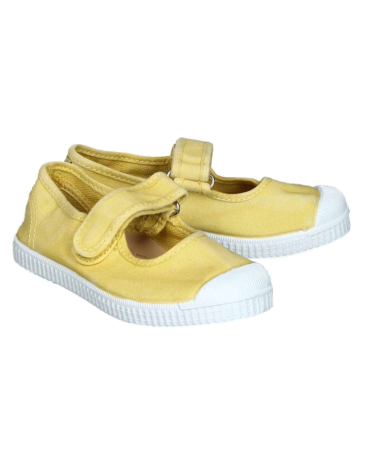 Canvas-Spangenschuhe ENZIMATI in hellgelb