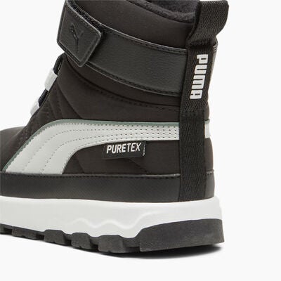 Puma Evolve Puretex AC PS Vintersko, Black/Ash Grey/White