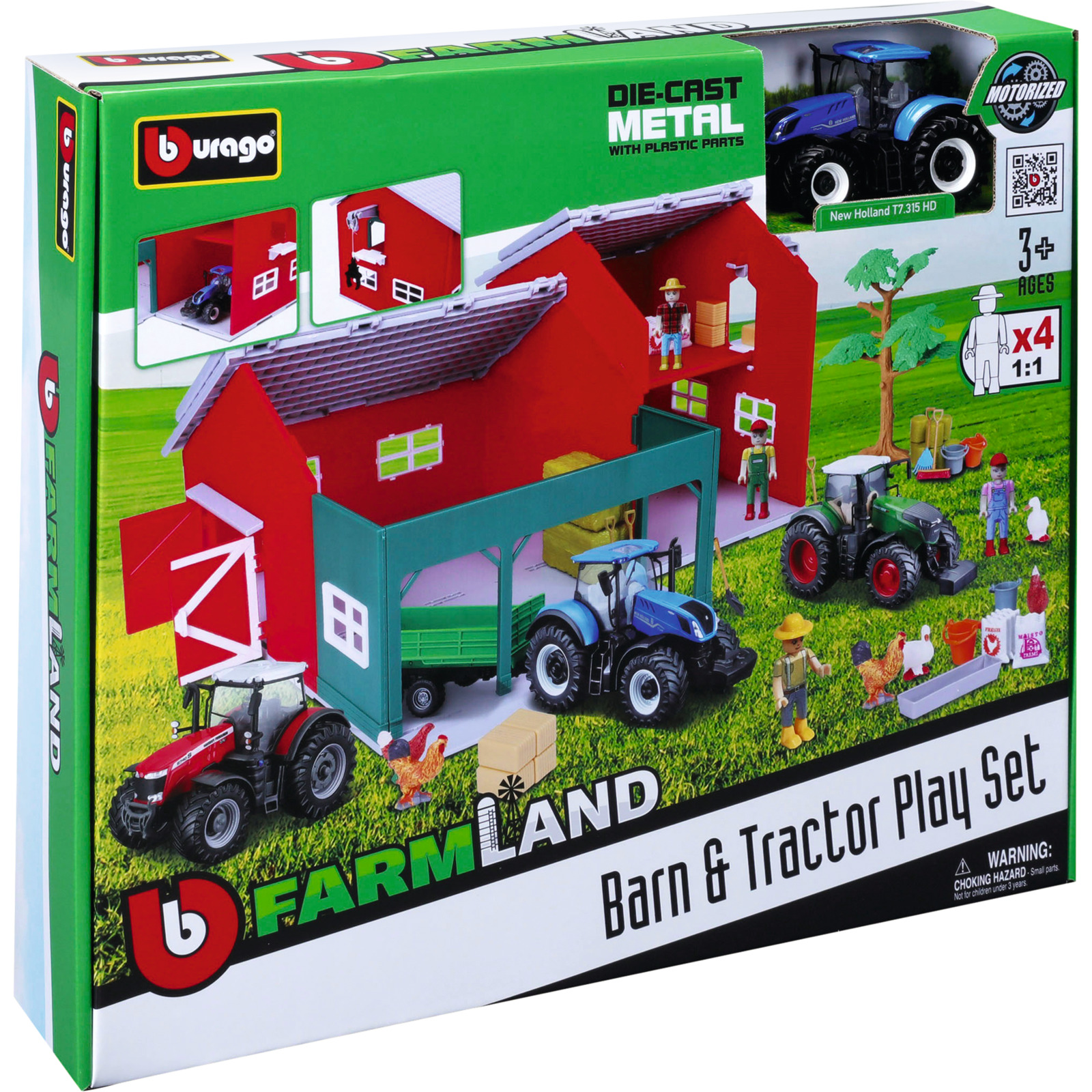 Bburago Farmland Scheune mit Traktor