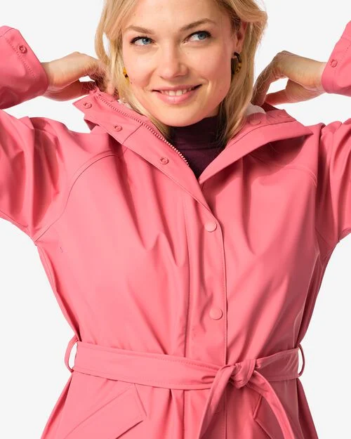 imperméable femme rose