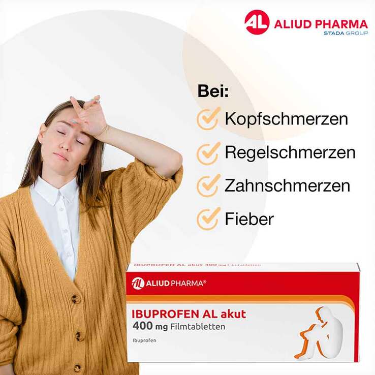 IBUPROFEN AL akut 400 mg Filmtabletten, 20 St
