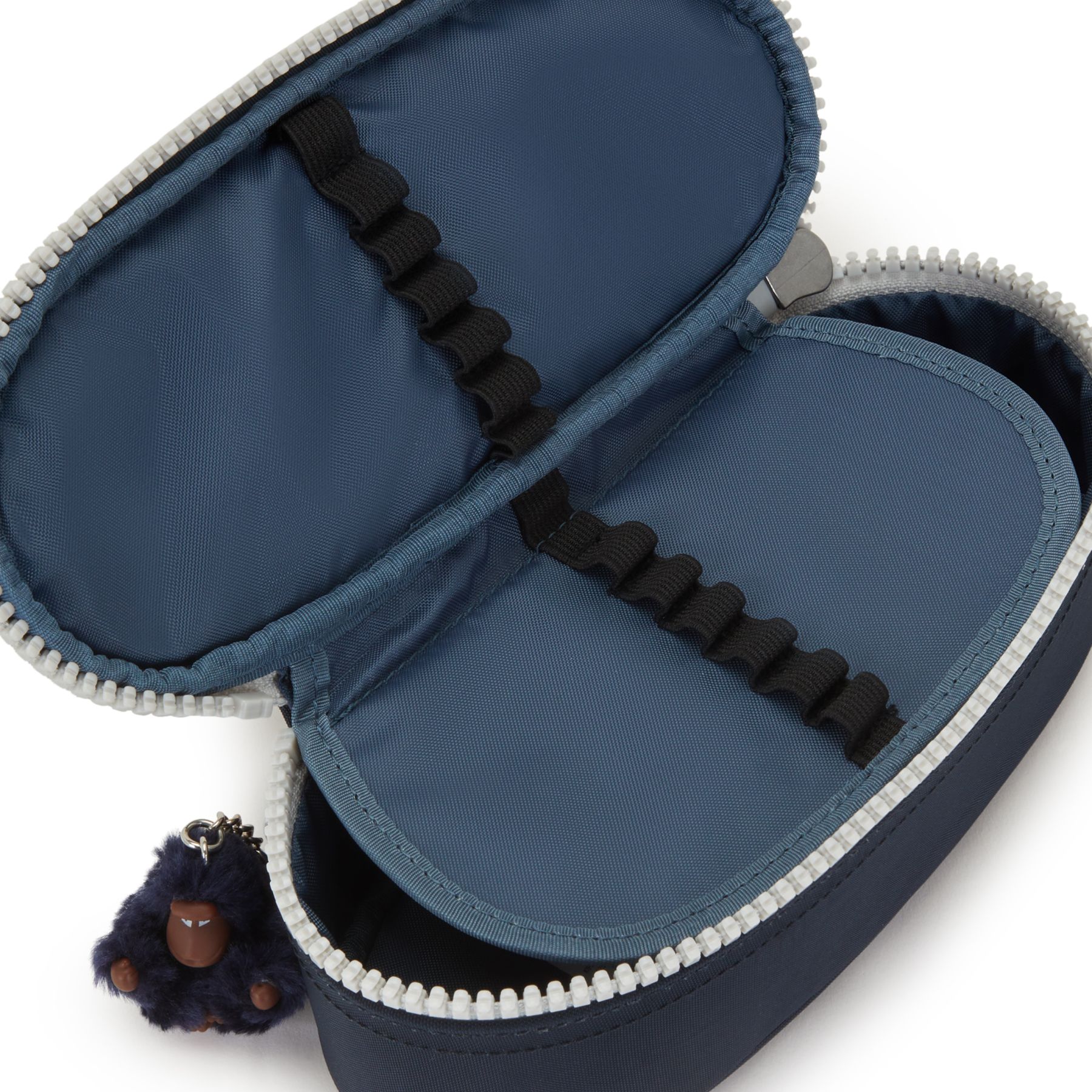 DUOBOX Trousse zippée moyenne à imprimé - True Blue Grey